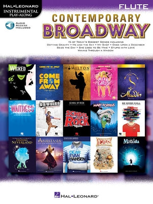 Contemporary Broadway: Instrumental Play-Along for Flute by Hal Leonard Corp