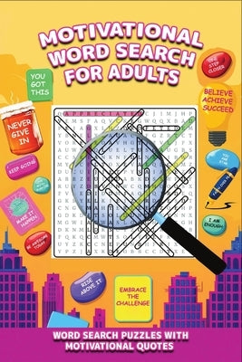 Motivational Word Search Puzzle Book With Quotes by Publishing, Icons Media