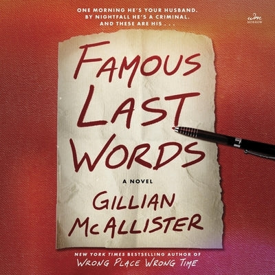 Famous Last Words by McAllister, Gillian