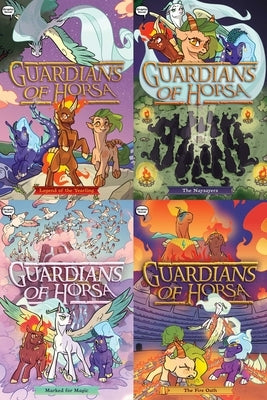 Guardians of Horsa Graphic Novel Collected Set: Legend of the Yearling; The Naysayers; Marked for Magic; The Fire Oath by Black, Roan