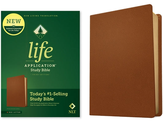 NLT Life Application Study Bible, Third Edition (Red Letter, Genuine Leather, Brown) by Tyndale