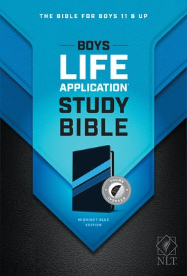 NLT Boys Life Application Study Bible, Tutone (Leatherlike, Midnight Blue, Indexed) by Tyndale