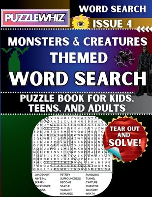 Monsters and Creatures - Themed Word Search - Fun & Educational Puzzles for Kids, Teens, and Adults (Large Print Edition): Featuring Engaging Themed W by Publishing, Puzzlewhiz