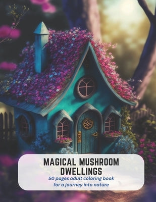 Magical Mushroom Dwellings: 50 pages adult coloring book for a journey into nature by Carlson, Victor