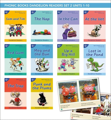 Phonic Books Dandelion Readers Set 2 Units 1-10 Sam and Tim (Alphabet Code Blending 4 and 5 Sound Words): Decodable Books for Beginner Readers Alphabe by Phonic Books