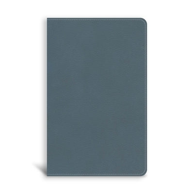 CSB On-The-Go Bible, Personal Size, Steel Blue Leathertouch by Csb Bibles by Holman