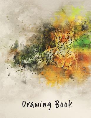 Drawing Book: Tiger 8.5x11 by Blake, Marian