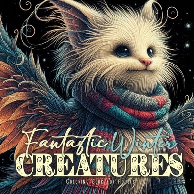 Fantastic Winter Creatures Coloring Book for Adults: cute Creatures Coloring Book Winter Grayscale magical creatures Coloring Book Winter Fashion by Publishing, Monsoon