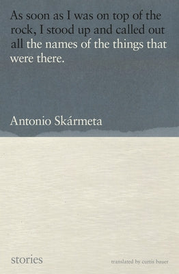 The Names of the Things That Were There: Stories by Skármeta, Antonio