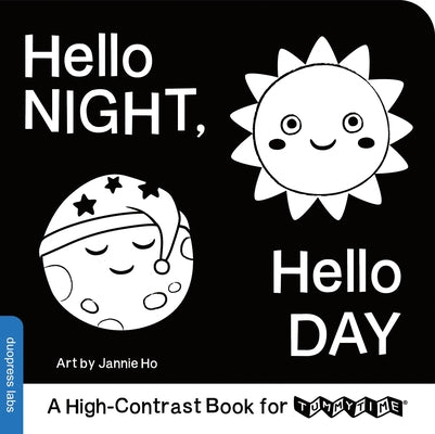 Hello Night, Hello Day: A High-Contrast Book for Tummytime by Duopress Labs