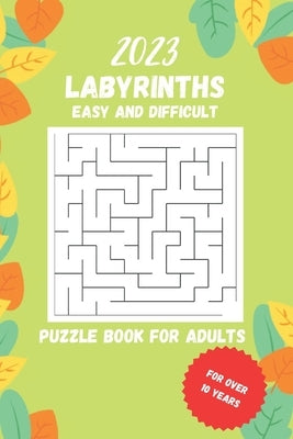 2023 labyrinths: Puzzle book for adults by de Asis, Estella