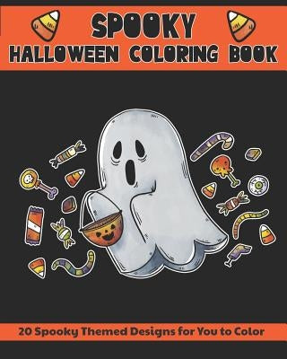 Spooky Halloween Coloring Book: 20 Spooky Themed Designs For You to Color by Press, Flower Petal