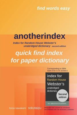 anotherindex: Index for Random House Webster's unabridged dictionary second edition by Kawakami, H.