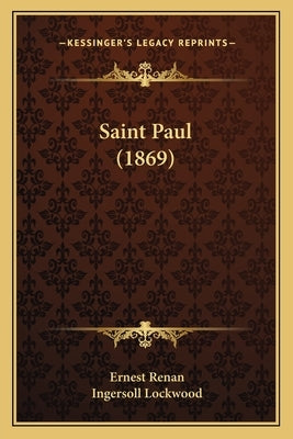 Saint Paul (1869) by Renan, Ernest