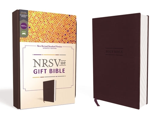 Nrsvue, Gift Bible, Leathersoft, Burgundy, Comfort Print by Zondervan