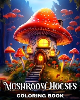 Mushroom Houses Coloring Book: Coloring Pages for Adults and Teens with Fantasy Mushroom Houses by Peay, Regina