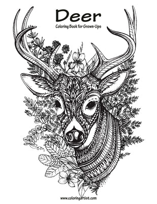 Deer Coloring Book for Grown-Ups 1 by Snels, Nick