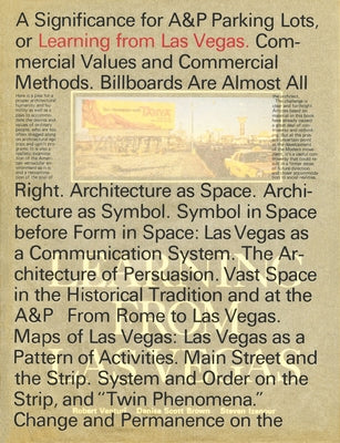 Learning from Las Vegas, Facsimile Edition by Venturi, Robert