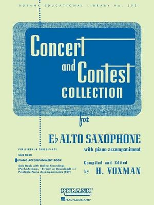 Concert and Contest Collection for Eb Alto Saxophone: Piano Accompaniment by Voxman, H.