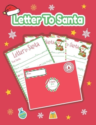 Letter to Santa: Letter to Santa: Kit with Stickers and red Envelopes to write a Letter to Santa Claus for Kids -7 letters with sticker by Kids Craft, Ilia