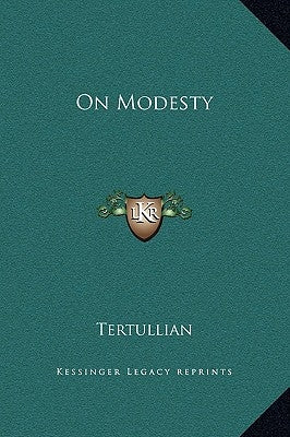 On Modesty by Tertullian