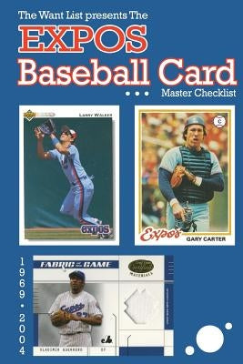 The Expos Baseball Card Master Checklist by Scott, Richard