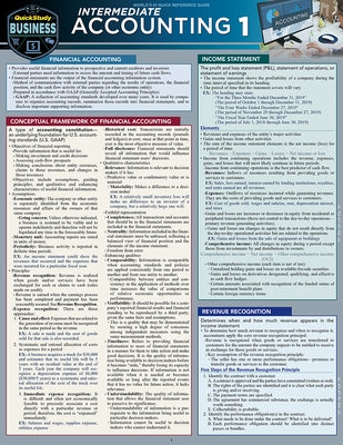 Intermediate Accounting 1: A Quickstudy Laminated Reference Guide by Griffin, Michael P.