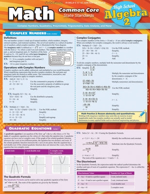 Math Common Core Algebra 2 - 11th Grade by Yablonsky, Ken