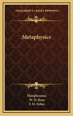 Metaphysics by Theophrastus