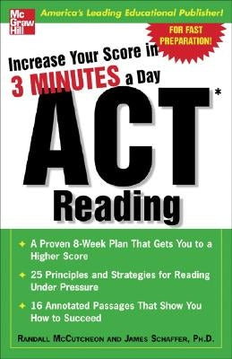 Increase Your Score in 3 Minutes a Day: ACT Reading by McCutcheon, Randall