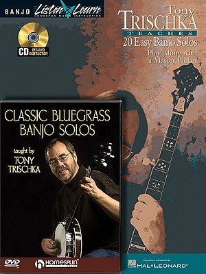 Tony Trischka - Banjo Bundle Pack: Tony Trischka Teaches 20 Easy Banjo Solos (Book/CD Pack) with Classic Bluegrass Banjo Solos (DVD) by Trischka, Tony