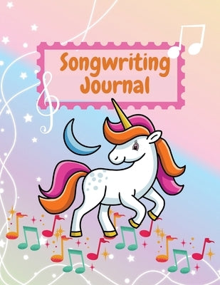 Songwriting Journal: Cute Music Composition Manuscript Paper for Little Musicians and Music Lovers Note and Lyrics writing Staff Paper Larg by Daisy, Adil