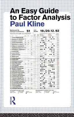 An Easy Guide to Factor Analysis by Kline, Paul