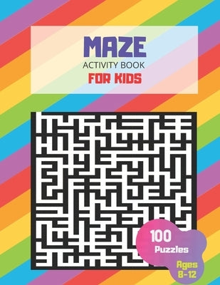 Maze Activity Book For Kids Ages 8-12, 100 Puzzles: Large MAze book, smart gifts for Boy & Girl Fun and Educational, Workbook for Games by Kids, Pico Poco