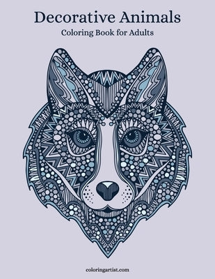 Decorative Animals Coloring Book for Adults by Snels, Nick