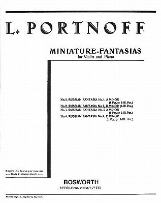 Miniature-Fantasias for Violin and Piano by Portnoff, Leo