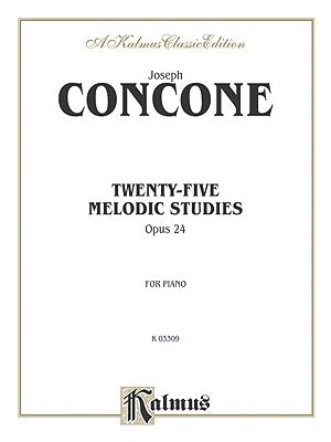 Twenty-Five Melodious Studies, Op. 24 by Concone, Giuseppe