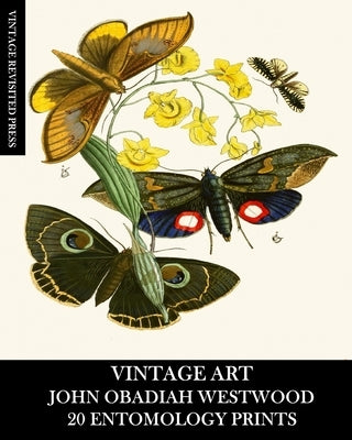 Vintage Art: John Obadiah Westwood 20 Entomology Prints: Fauna and Flora Ephemera for Framing, Collage and Decoupage by Press, Vintage Revisited