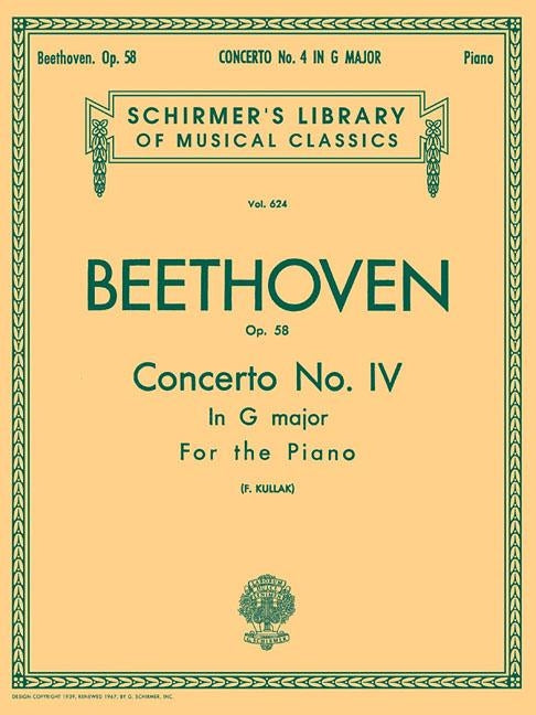 Concerto No. 4 in G, Op. 58: Schirmer Library of Classics Volume 624 National Federation of Music Clubs 2014-2016 Piano Duet by Beethoven, Ludwig Van