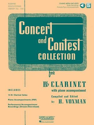 Concert and Contest Collection for BB Clarinet: Solo Book with Online Media [With CD (Audio)] by Voxman, H.