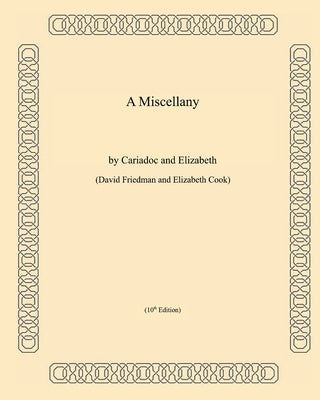 A Miscellany by Cook, Elizabeth