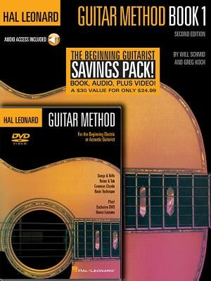 Hal Leonard Guitar Method Beginner's Pack: Book 1 with Online Audio + DVD [With CD and DVD] by Schmid, Will