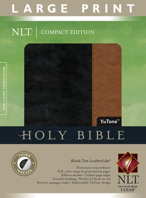 Large Print Compact Bible-NLT by Tyndale