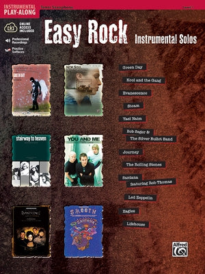 Easy Rock Instrumental Solos, Level 1: Tenor Sax, Book & CD [With CD (Audio)] by Galliford, Bill